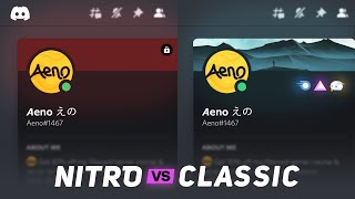 Profile Customization Nitro Classic amp Standard Comparison — Discord News [upl. by Atauqal]