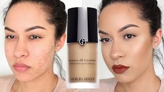 Giorgio Armani Luminous Silk Foundation Review  Demo [upl. by Consalve784]