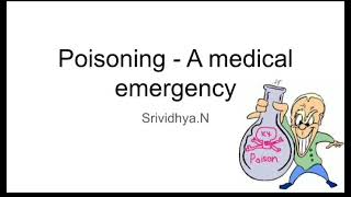 Poisoning Medical emergency AntidoteNursing management [upl. by Nosak222]