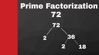 Prime factorization of 72 [upl. by Rosita]