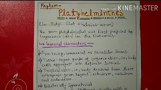 Phylum platyhelminthes characters and classification explain [upl. by Pals]