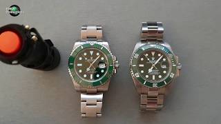 REAL vs FAKE ROLEX Submariner 116610LV Hulk under UV Light [upl. by Annoyk818]