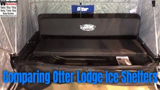 Comparing Otter XT Lodge Xover and XT Pro Lodge xOver Ice Fishing Shelter [upl. by Linzer309]