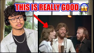 Bee Gees Too Much Heaven First time Reaction [upl. by Ahtelra]