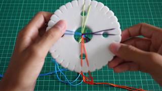 COMMENT FAIRE UN BRACELET KUMIHIMO [upl. by Nnaytsirk]