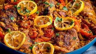 Spanish Chicken amp Dirty Rice  Easy One Pot Cooking Perfection [upl. by Nnaeirual829]