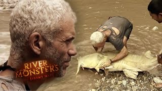 Catching A MONSTER Goonch Catfish  CATFISH  River Monsters [upl. by Naresh]