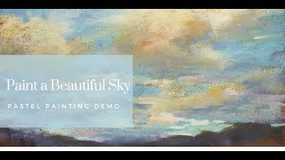 Pastel Painting Lesson How to Paint a Beautiful Sky and Clouds with Pastels [upl. by Odranoel243]