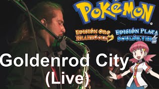 Goldenrod City  Bike Theme  Pokemon GoldSilverCrystal Live at ñoñoparty 3  Jazztick [upl. by Norvan]