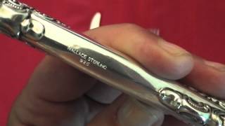 Southern Staples How to Identify Sterling Silver Flatware Markings [upl. by Ntsud]