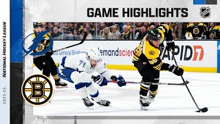 Lightning  Bruins 325  NHL Highlights 2023 [upl. by Skardol847]