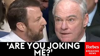 Youre Going To Sit There With A Straight Face Mullin Blows Up At Tim Kaine During Hearing [upl. by Ecreip]