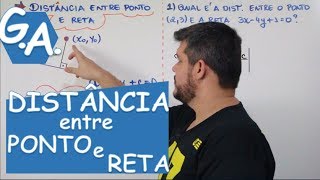 G A DISTÂNCIA ENTRE PONTO E RETA Com exemplos [upl. by Fredi]