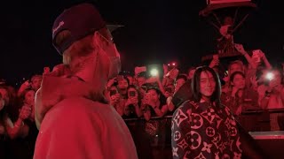 Billie Eilish The Worlds a Little Blurry  Justin Bieber surprises Billie amp meet for the first time [upl. by Marra]