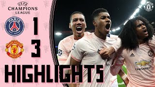 Highlights  Solskjaers young stars stun PSG  PSG 13 Manchester United  UEFA Champions League [upl. by Kresic]