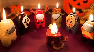 Making AMONG US Halloween Candle  Horror Clay DIY 🎃 [upl. by Heinrich]