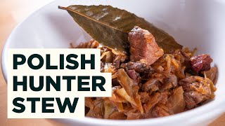 Bigos Recipe  How to Cook Polish Hunters Stew [upl. by Haliak]