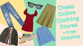 19 cheap online clothing stores with free shipping with minimum [upl. by Arised]