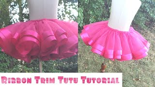 How To Make a Ribbon Trim Tutu [upl. by Aydiv]