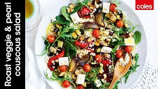 How to make a roast veggie amp pearl couscous salad [upl. by Zina]