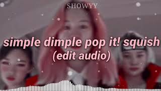 simple dimple pop it squish Edit Audio [upl. by Rachele]