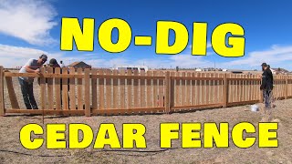 How We Build NoDig Cedar Fence [upl. by Robbin56]