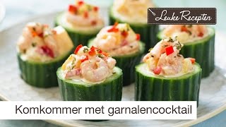 Komkommer met garnalencocktail [upl. by Reace]