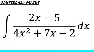 Integration using partial fractions [upl. by Eenyaj]