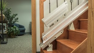 Power amp Manual Folding Stair Lift Rails  Bruno® [upl. by Aleunam]