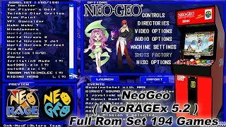 NeoGeo  NeoRAGEx 52  Full Rom Set Complete Pack Download [upl. by Kesia]