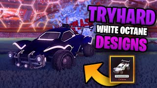 TRYHARD White Octane Designs in Rocket League [upl. by Khudari204]