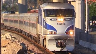 AMTRAK TRAINS Orange County CA [upl. by Aihselat]