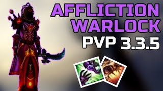 AFFLICTION WARLOCK PVP 335  BEGINNER GUIDE WARMANE WOTLK TalentsGearSpellsDuelsTips 2022 [upl. by Bois]