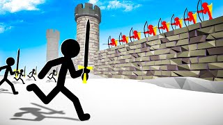 Stick War CASTLE SIEGE The Stickman Invasion is ATTACKING the Walls in Stick War Castle Defense [upl. by Raleigh181]