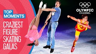 Top 10 Craziest Figure Skating Gala Performances  Top Moments [upl. by Neelram368]