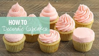 How to Frost Cupcakes [upl. by Hanleigh]