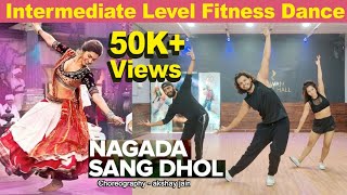 Nagada Sang Dhol  Ramleela  Intermediate Level Fitness Dance  Akshay Jain Choreography  DGM [upl. by Lehte265]