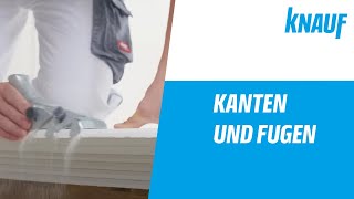 Knauf Spachtel  Kantentypen und Fugendeckstreifen [upl. by Britni]