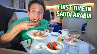 Food Review SAUDIA AIRLINES Business Class from Bangkok to Jeddah Saudi Arabia [upl. by Yasmeen]