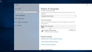 How To Change Keyboard Language In Windows 10 [upl. by Neelloc279]