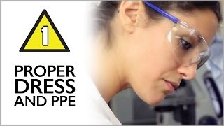 Proper Dress and PPE  Lab Safety Video Part 1 [upl. by Dyal]