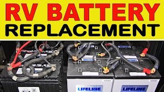 How To Replace Deep Cycle RV quotHousequot Batteries [upl. by Babs878]