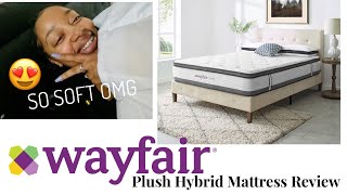 WAYFAIR FOAM MATTRESS AND BED FRAME UNBOXING AND REVIEW  2020 [upl. by Cyb818]