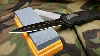 How to Sharpen a Knife Beginners Tutorial [upl. by Alegnaoj]