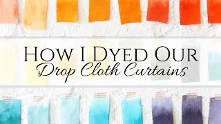 How I Dyed Our Curtains [upl. by Selec781]