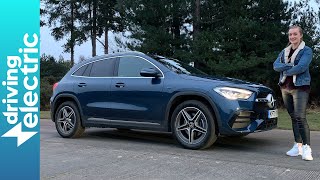 New Mercedes GLA 250 e plugin hybrid SUV review – DrivingElectric [upl. by Ramilahs]