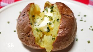 Air Fryer Baked Potatoes Recipe  Papas asadas en la freidora de aire [upl. by Lucie]