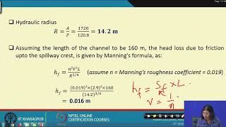 Lecture 45 Chute Spillway Design I [upl. by Aicatsal759]