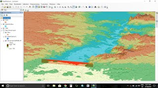 How to calculate the volume of reservoir of Dam using ArcGIS [upl. by Steele13]