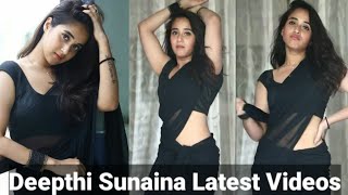 Deepthi Sunaina Latest TikTok Videos  Milk Studio [upl. by Ogir474]